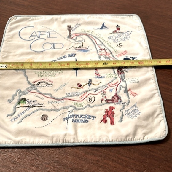 Cape Cod Embroidered Landmarks Pillow Cover only - Picture 9 of 10